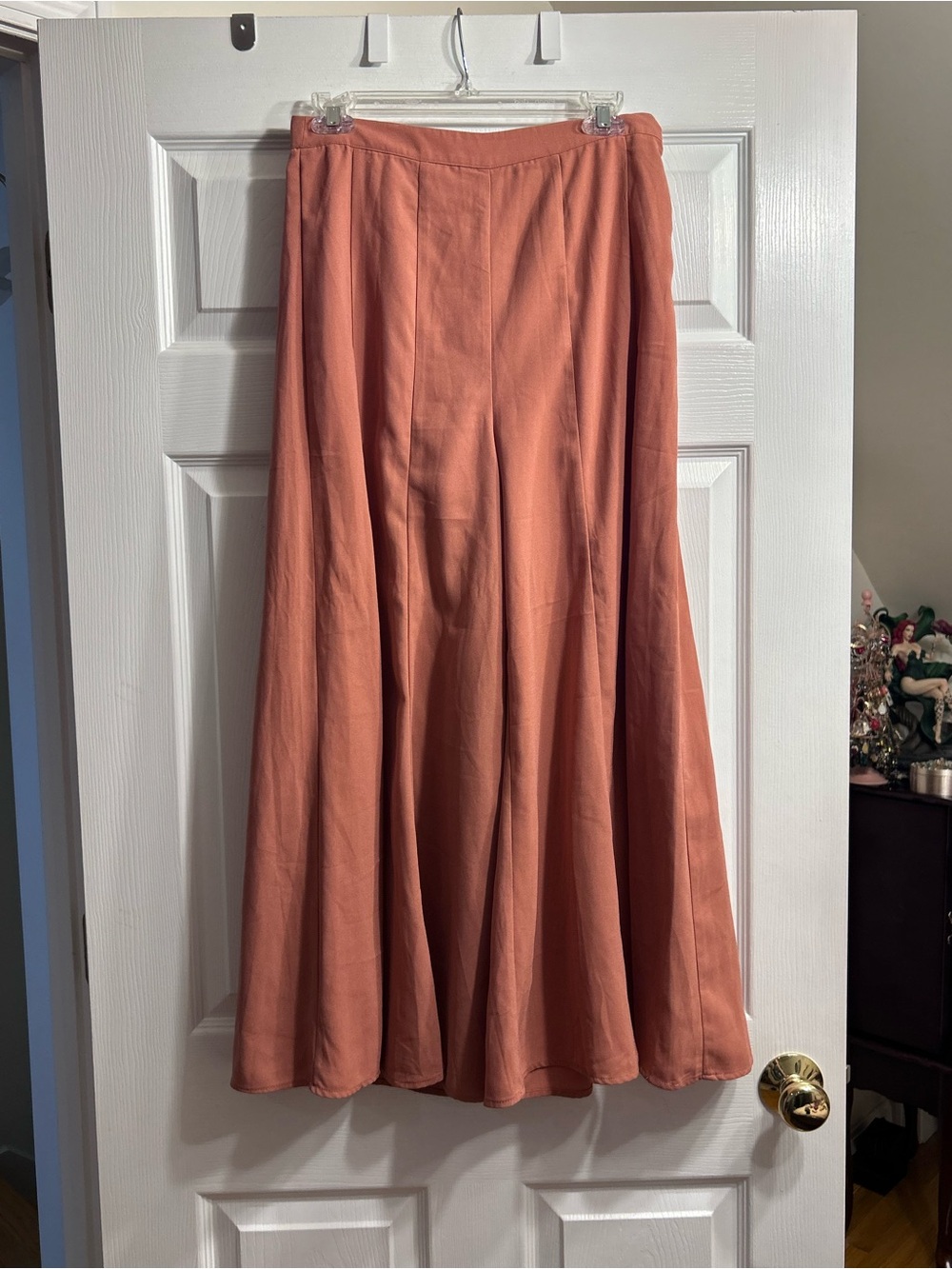 Women's Maxi Wide Leg Capris in Dusty Coral